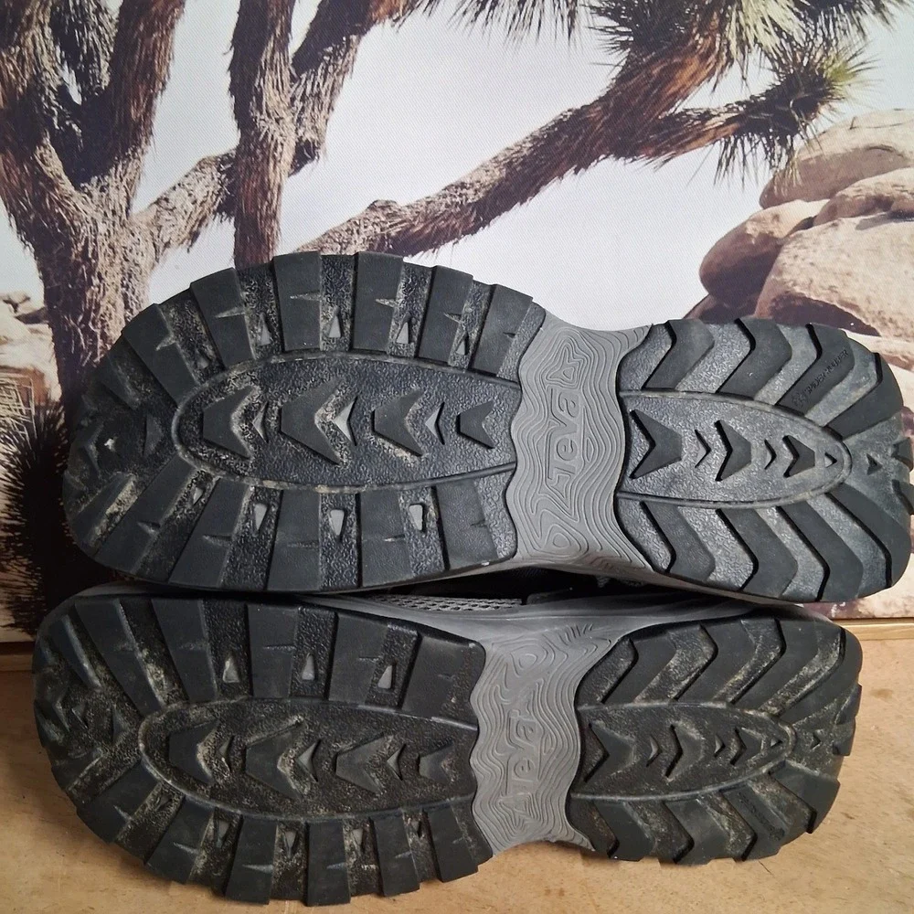 Teva Omnium 2 Mens Grey Black Hybrid Hiking Water Sandals Shoes 1019160 Size 12